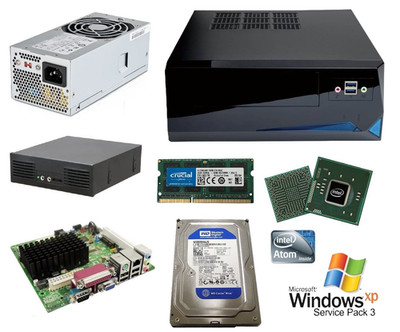 Retro Gaming InWin Mini-ITX BP655 Case/Mitac PD14TI/Atom 1.86GHz/2GB Ram/80GB HD