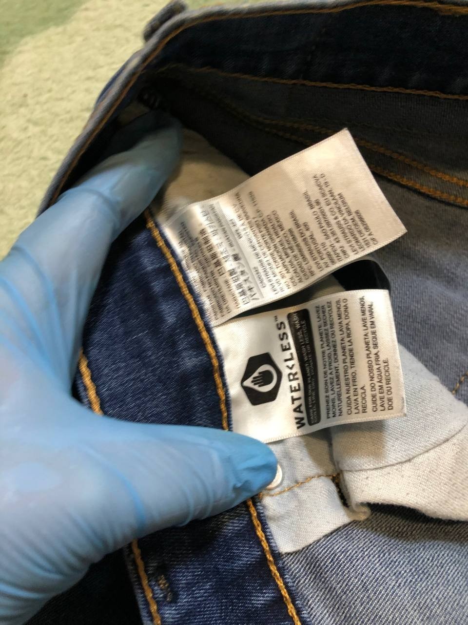 Levi's Red Tab 502 Blue Relaxed Fit Denim Jeans 31X32 thumbnail 12