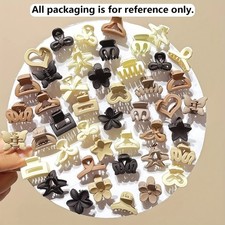 Beige Small Hair Clips 5/10/20/30PCS Cute Girls Hair Accessories Set