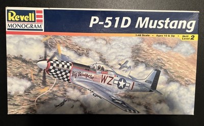 Vintage Revell Monogram P-51D Mustang Big Beautiful Doll 1/48 Model Kit