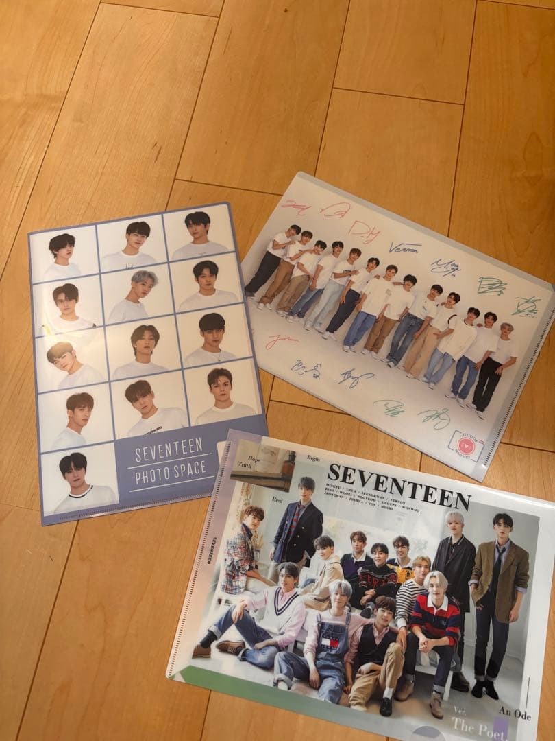 SEVENTEEN K-POP Clear Files Set of 3 Photo Space An Ode Unused
