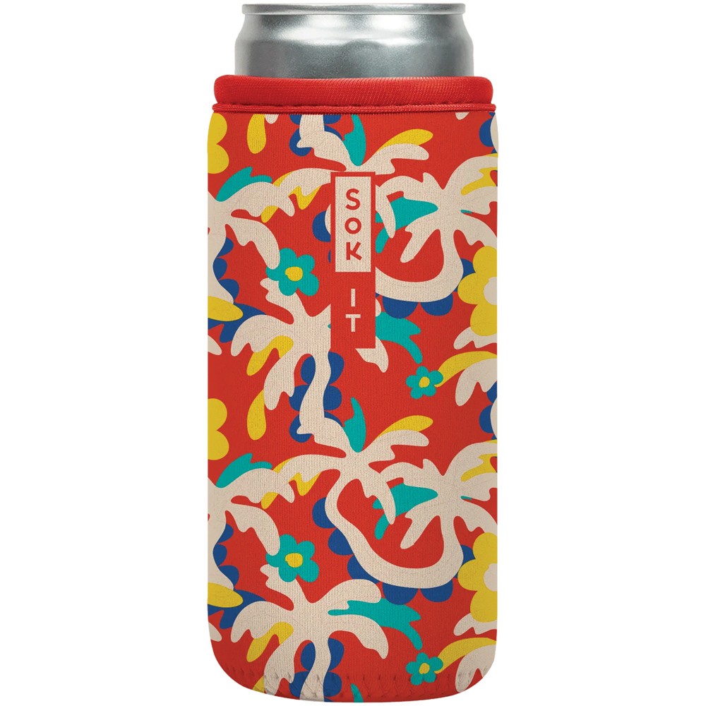 Sok-it Can Sok Tropical Slim 12oz - Premium Leakproof Beverage Sleeve for 3690₽