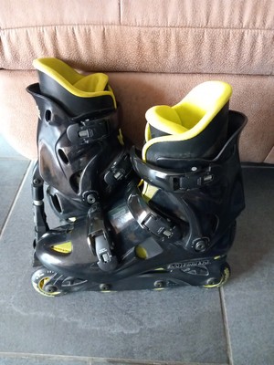 Herren Inliner/ Rollerblade, Gr. 45,5 ( EU 30) , schwarz- neongelb, neuwertig