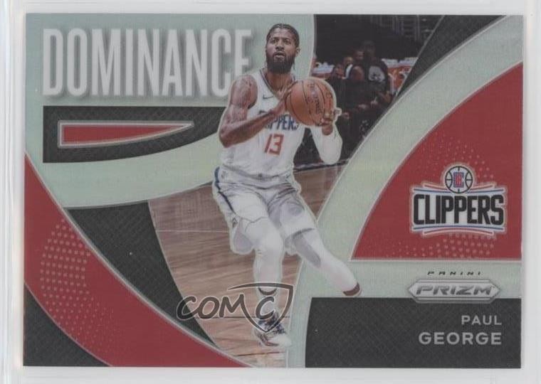 2021-22 Panini Prizm Dominance Silver Prizm Paul George #7 0wp8