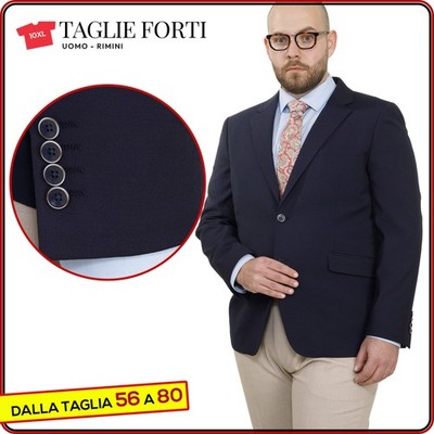classic elegant men's jacket PLUS SIZES from size 58 to 74 Lino Clemente