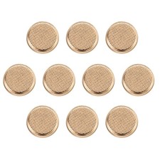 10pcs Metal Round Flat Buttons 12mm Alloy Shank Sewing Buttons Gold