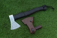 HAND FORGED Carbon Steel Hatchet Viking AXE, Tomahawk Axe, battle ready Axe RR-7
