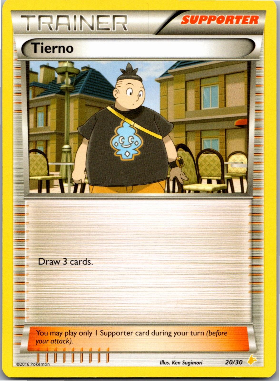 Tierno (20 20/30 Common XY Trainer Kit: Pikachu Libre & Suicune Pokemon NM