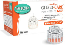 Plus Pen Tips 31G X 5/16 8Mm , Universal Fit, Optimal Skin-Contact Base for C