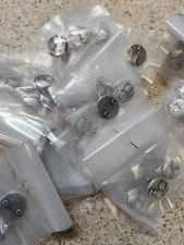 Lot 25 Palm Tree Tropical Beach Rivetback Concho 5/8" Enmon Silver Leather Belt