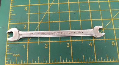 Challenger Proto metrischer Schraubenschlüssel 7 mm 6 mm 570607 einige Gebrauchsspuren an einem Ende LT21757_LL