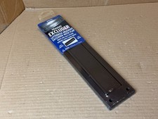 Stormguard internal PVC letterbox draft excluder with brush seals Brown
