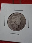 1901 CIRCULATED 90% SILVER BARBER QUARTER                               #MF-2689