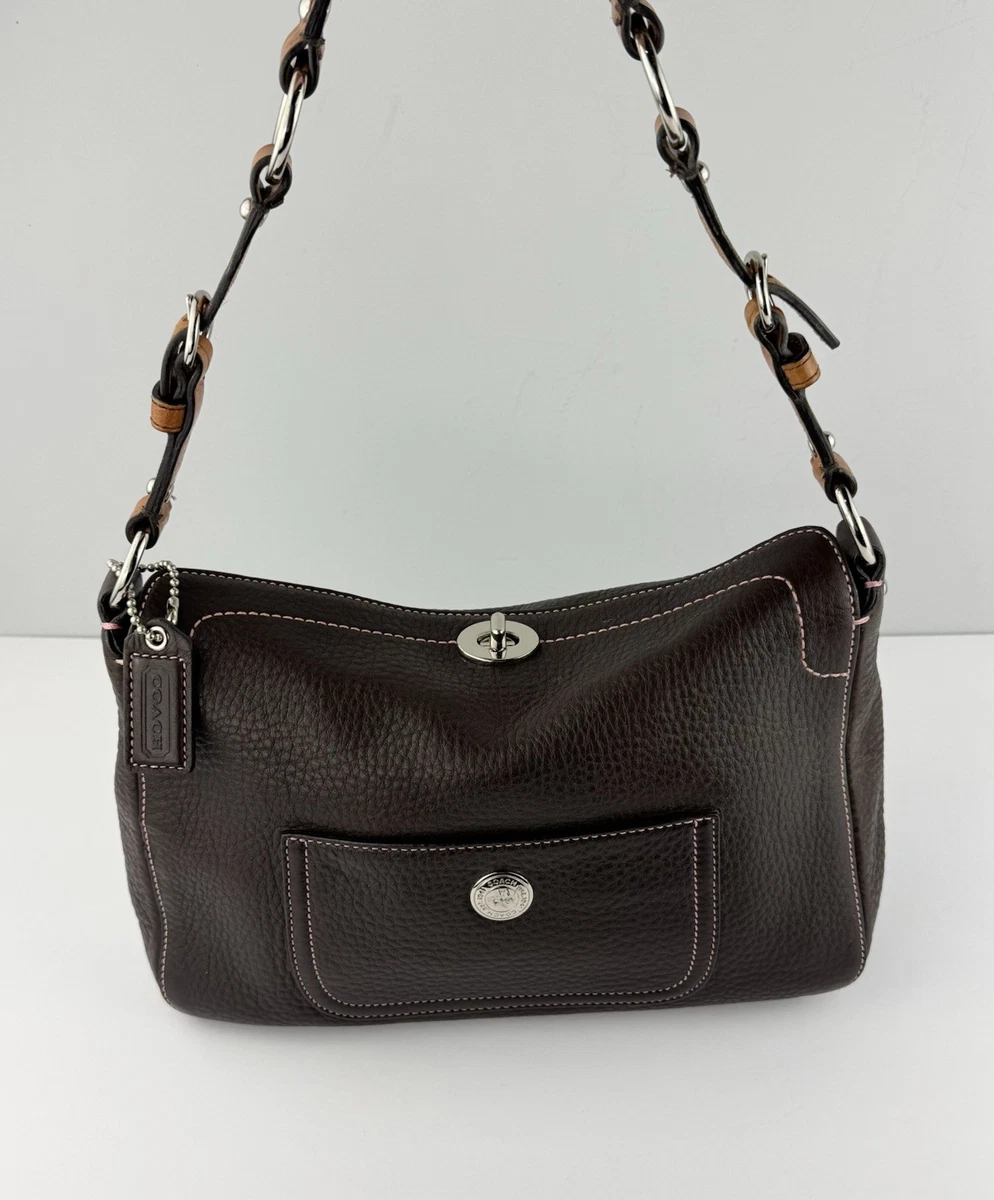 Coach chelsea turnlock bag - 美品 COACH Chelsea Signature Turn 