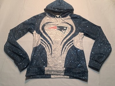 NFL New England Patriots Hoodie  Small No Size Tag See Pics Pats Logo Front Back
