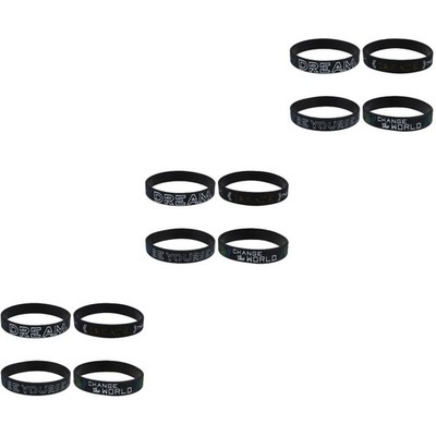  12 stücke Silikon Armband Motivationsarmband Elastische inspirierende