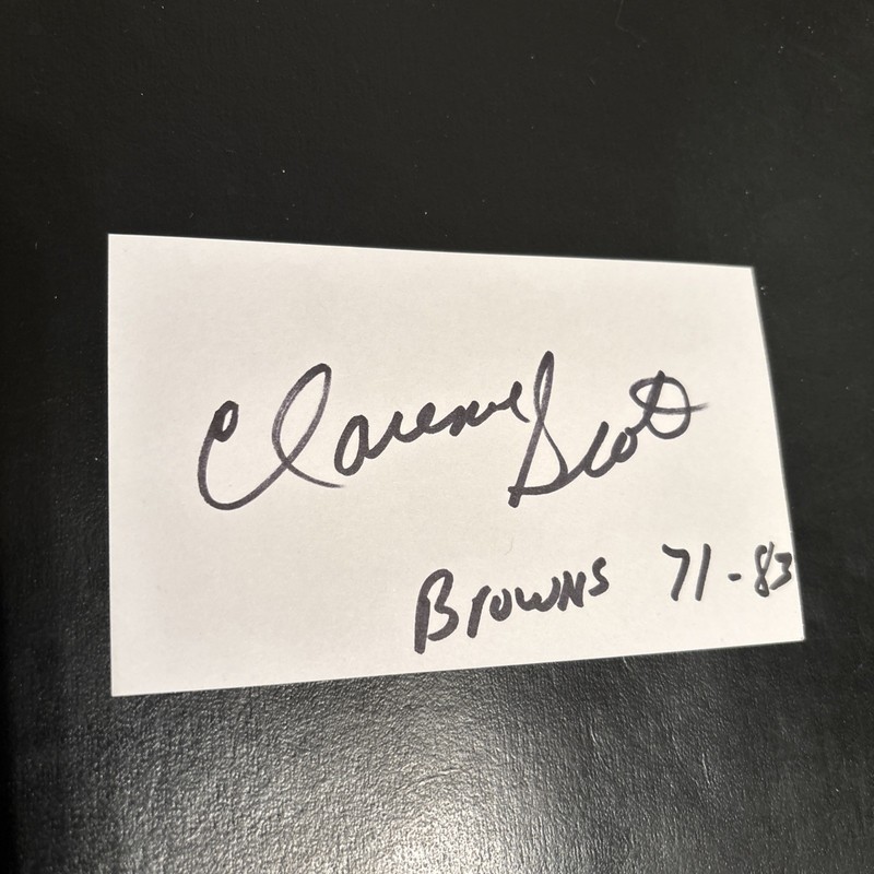 Clarence Scott (Kansas State - HOF, ‘70 All-Amer.) CB/S, ‘71-83 Browns, AP/PB