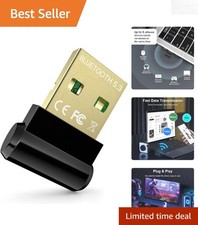 Mini Bluetooth Dongle for Desktop PC - Upgraded 5.3 EDR Receiver/Transmitter
