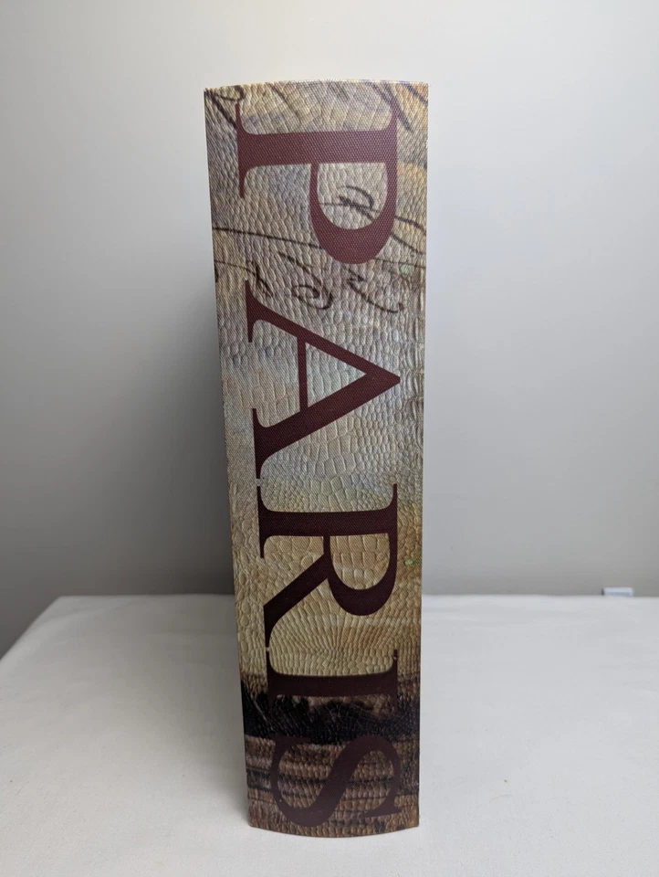X-Large Faux Book Box Hidden Storage Eiffel Tower Paris Landmarks 14x10.5 in. - Image 2 of 4
