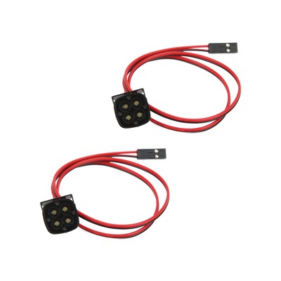 2 Sets RC Car Lights LED-Scheinwerfer Spotlights Square High Bright Searchl CU