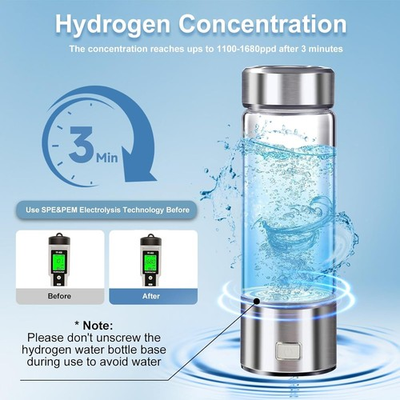 #ad Hydrogen Water Bottle Generator with SPE PEM Technology 3Min Quick Electrolysis $26.95