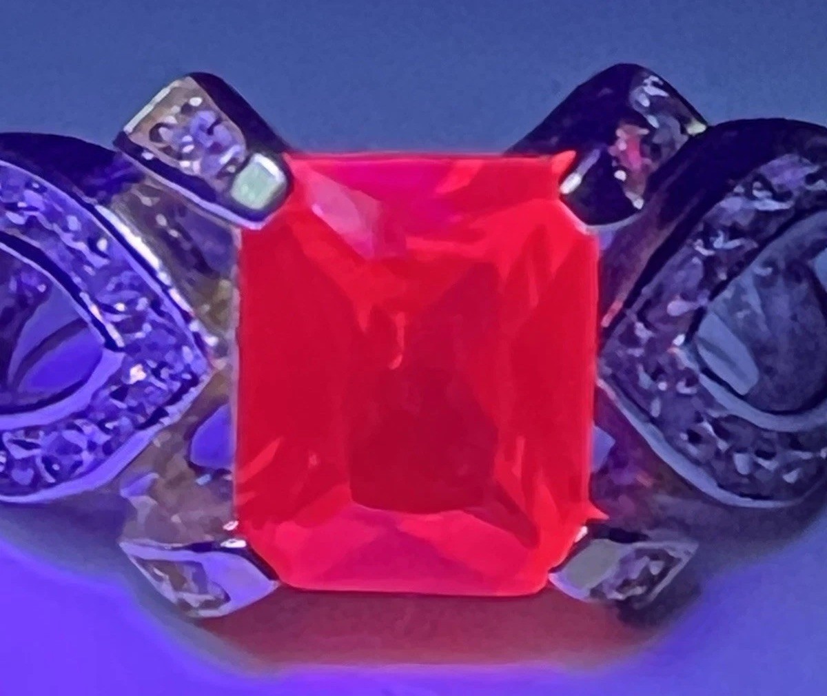 Large Ruby Sapphire Ring - image 1