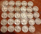 Coin Lot of 28 Buffalo Nickels 1925–1937 Indian Head 5¢ Coins Vintage Circulated