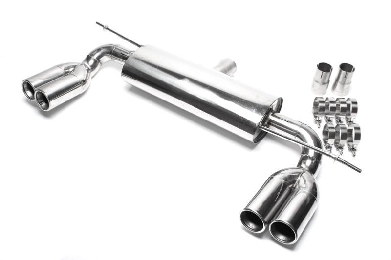 Silencieux échappement duplex pour VW Golf 5 2003-2008 avec double sortie de 76mm