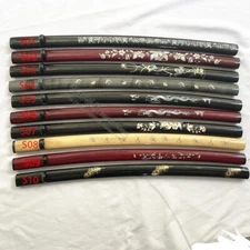 Handmade Hard Wood Scabbard Saya Sheath for Japanese Katana Sword Replacement