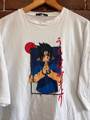 Rare 00s Vintage Naruto Sasuke Sakura Anime TShirt xl white | eBay