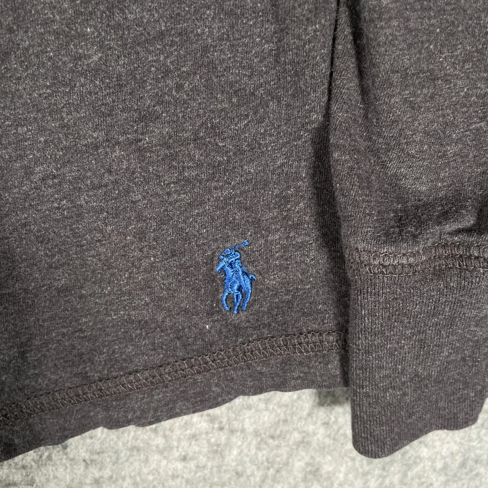 Ralph Lauren Sleepwear Mens Medium Grey Blue Pony Lounge Lightweight Top - Image 3 of 4