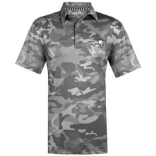Camo X Cool Stretch Golf Shirt  Grey