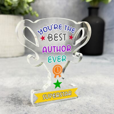 Geschenk für den besten Autor aller Zeiten Award Trophäe Andenken Plakette Ornament Geschenk