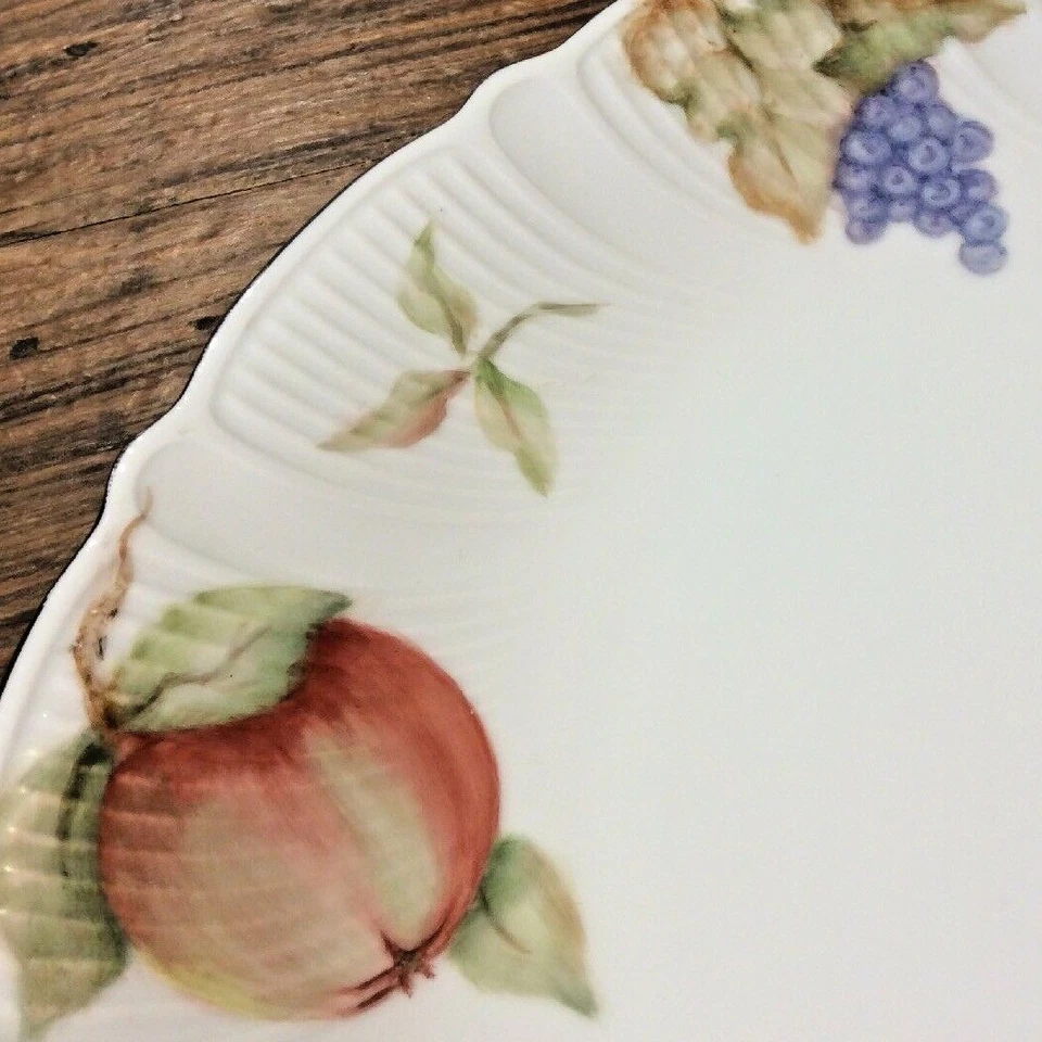 ¡Único en su tipo! PLATO REDONDO MIKASA PINTADO A MANO FRUTA ALTA COSTURA COLECCIÓN LULA? Foto 3 de 4