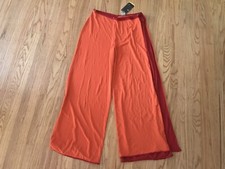 NEW Vintage 2004 Nike Orange Red Training Pants Womens 12 NWT Tags Dri F Fit