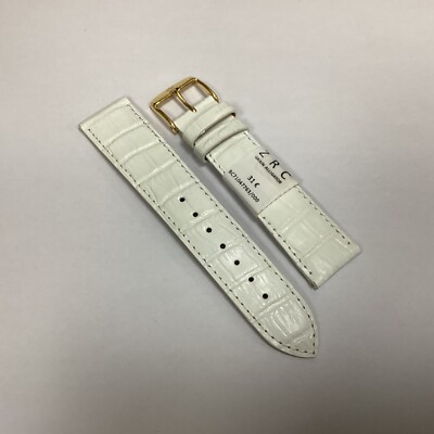 ZRC Bracelet de Montre 20MM - Cuir Grain Alligator Marron