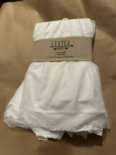 NEW Levtex Baby Anika Dust Ruffle White Gold Glitter 52 X 28 X 18 Morocco