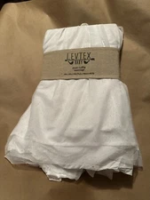 NEW Levtex Baby Anika Dust Ruffle White Gold Glitter 52 X 28 X 18 Morocco
