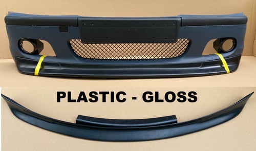 Alerón labial delantero bmw E46 CSL MSPORT MTech 2 divisor de parachoques abs plástico BRILLO - Imagen 2 de 12