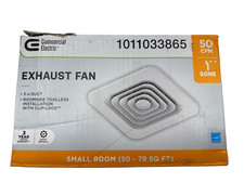 50 CFM Ceiling Bathroom Exhaust Fan Commercial Electric 1011033865 OB 