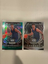 2020 PANINI PRIZM DRAFT PICKS LOT OF (2) DENI AVDIJA GREEN CRUSADE & BASE #86