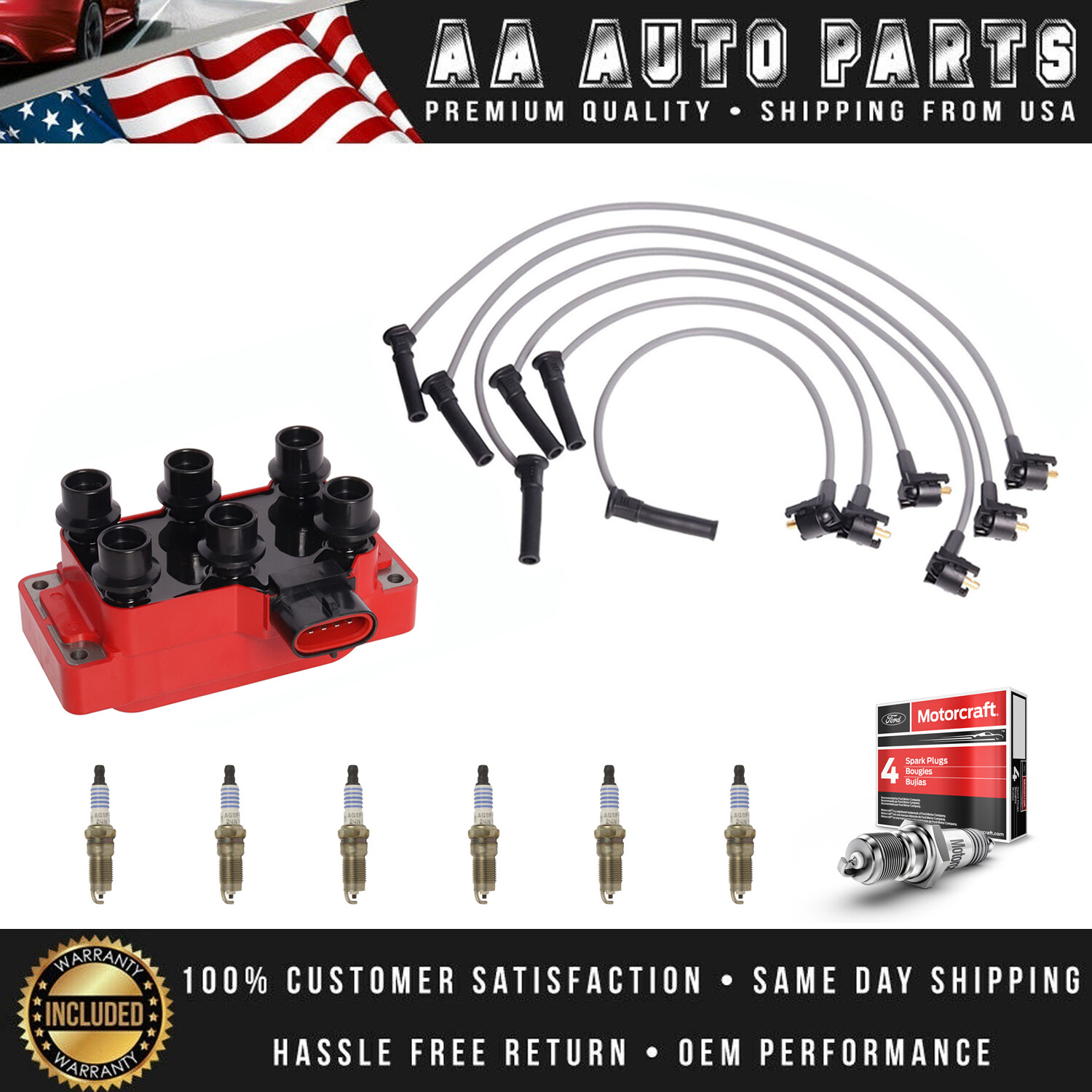 Gnton Col & NGK Platnum Spark Plug For 2001-03 Mazda Protégé 2.0L UF407 | EBay - Foto 10