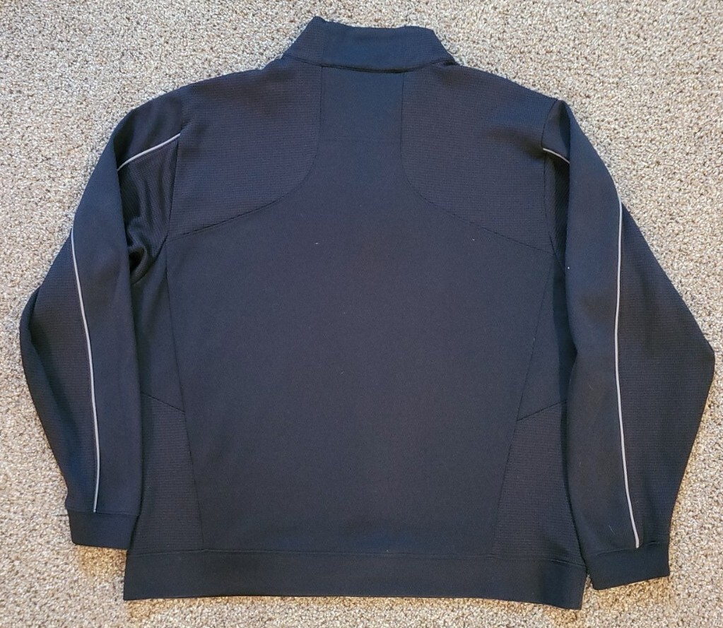 Peterbuilt 1/4 Zip Black Pullover Sweatshirt Mens… - image 4