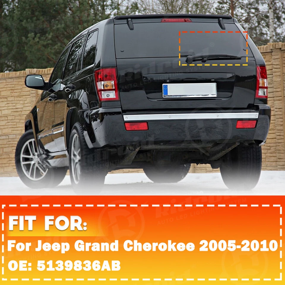 5139836AB Rear Window Wiper Arm and Blade Set for Jeep Grand Cherokee 2005-2010 - Image 4 of 4