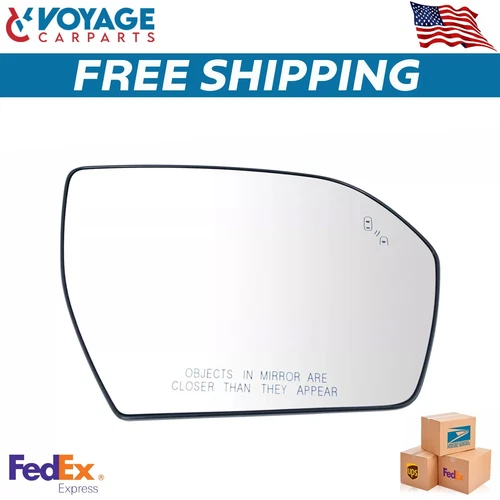 Exterior Side View Door Mirror Glass Blind Spot Right Side For 2018 Ford Lincoln