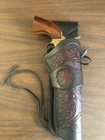 Leather Cowboy Holster Ruger Single Six Nine 6.5” Barrel 22Caliber Floral Scroll — photo 1