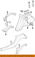 Chrysler Rear Quarter Panel-inner Panel Right 4815252 on sale Chrysler Rear Quarter Panel-inner Panel Right 4815252 on sale