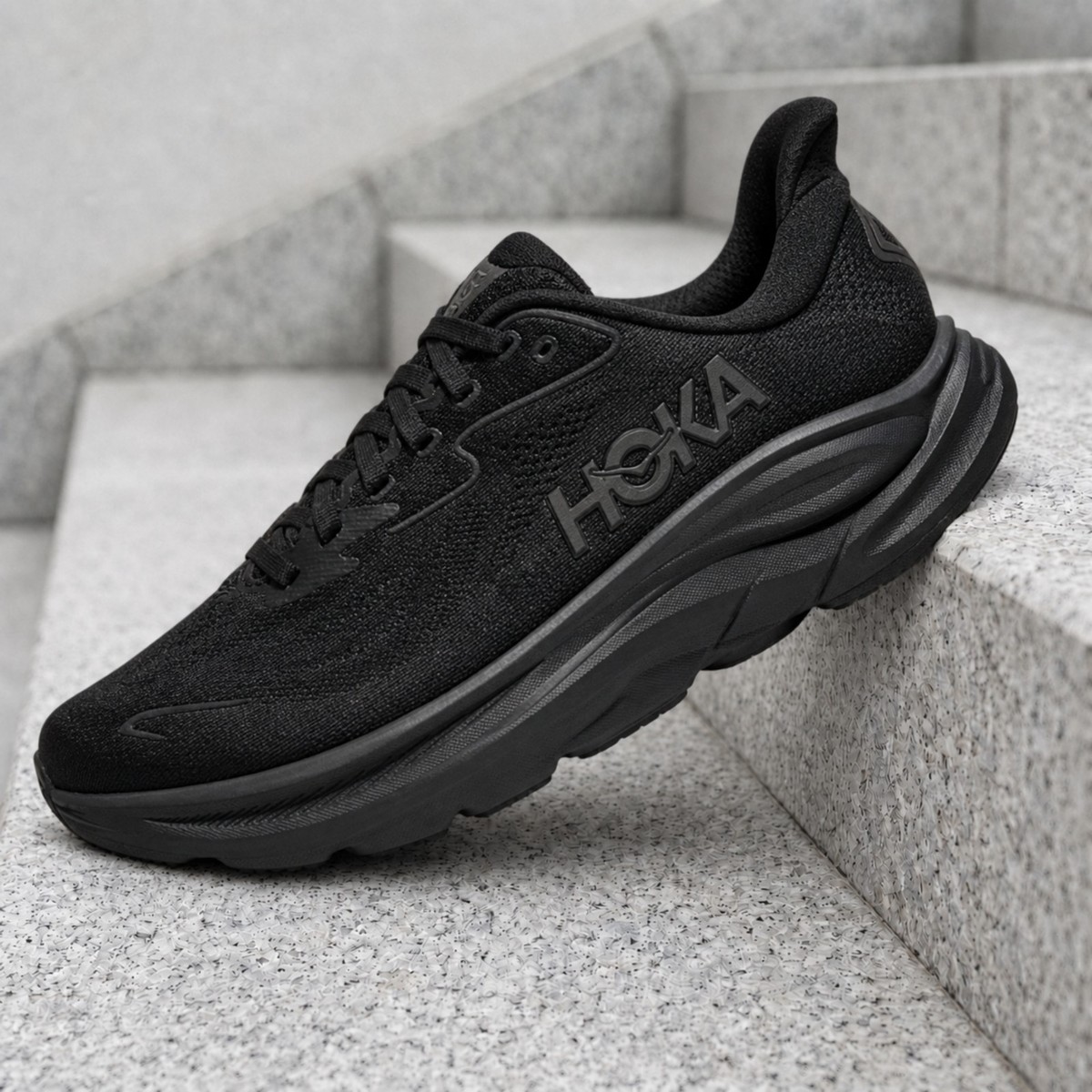 Hoka One One Clifton 10 Black 1162030-BBLC Mens New | eBay