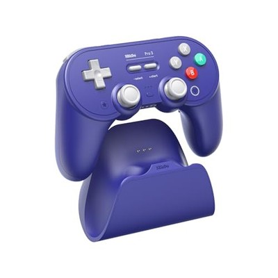 8BITDO PRO 3 BLUETOOTH CONTROLLER SWAPPABLE ABXY BUTTONS TMR JOYSTICKS - PURPLE