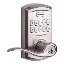 Kwikset SmartCode 917 Satin Nickel Keypad Electronic Single-Cylinder Tustin Door
